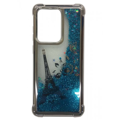 Samsung Galaxy S20 Ultra Waterfall Protective Case Silver Eiffel Tower